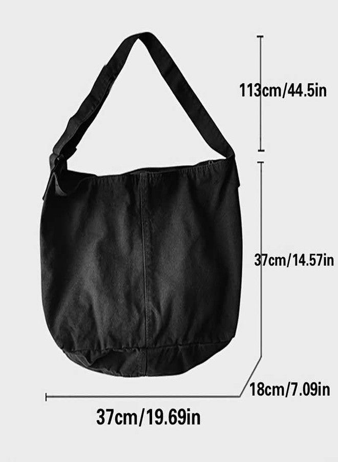 hito Unisex Vintage Canvas Crossbody Bag Durable Sling Bag - Image 5
